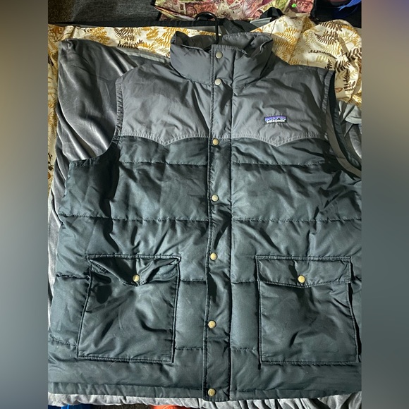 Patagonia Jackets & Coats Mens Black Grey Patagonia Vest Poshmark